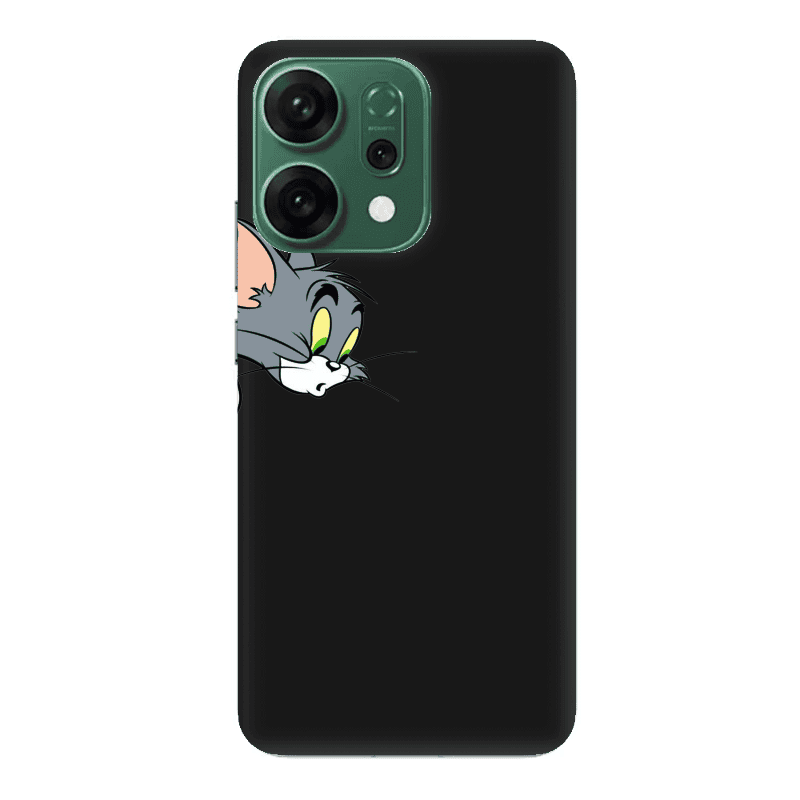 Oppo RENO 14 Tom 1 Black Colored Silicone TPU Θήκη